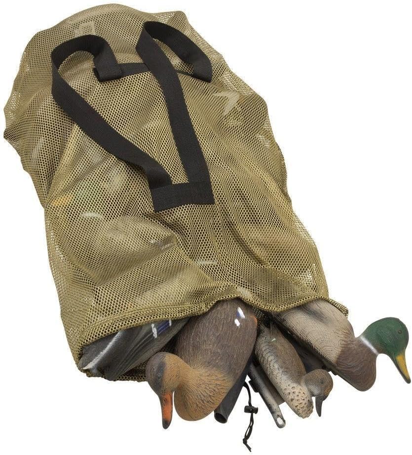 Allen Company Mesh Decoy Bag, Fits 24 Standard Duck Decoys, 52" L x 30" W, Olive