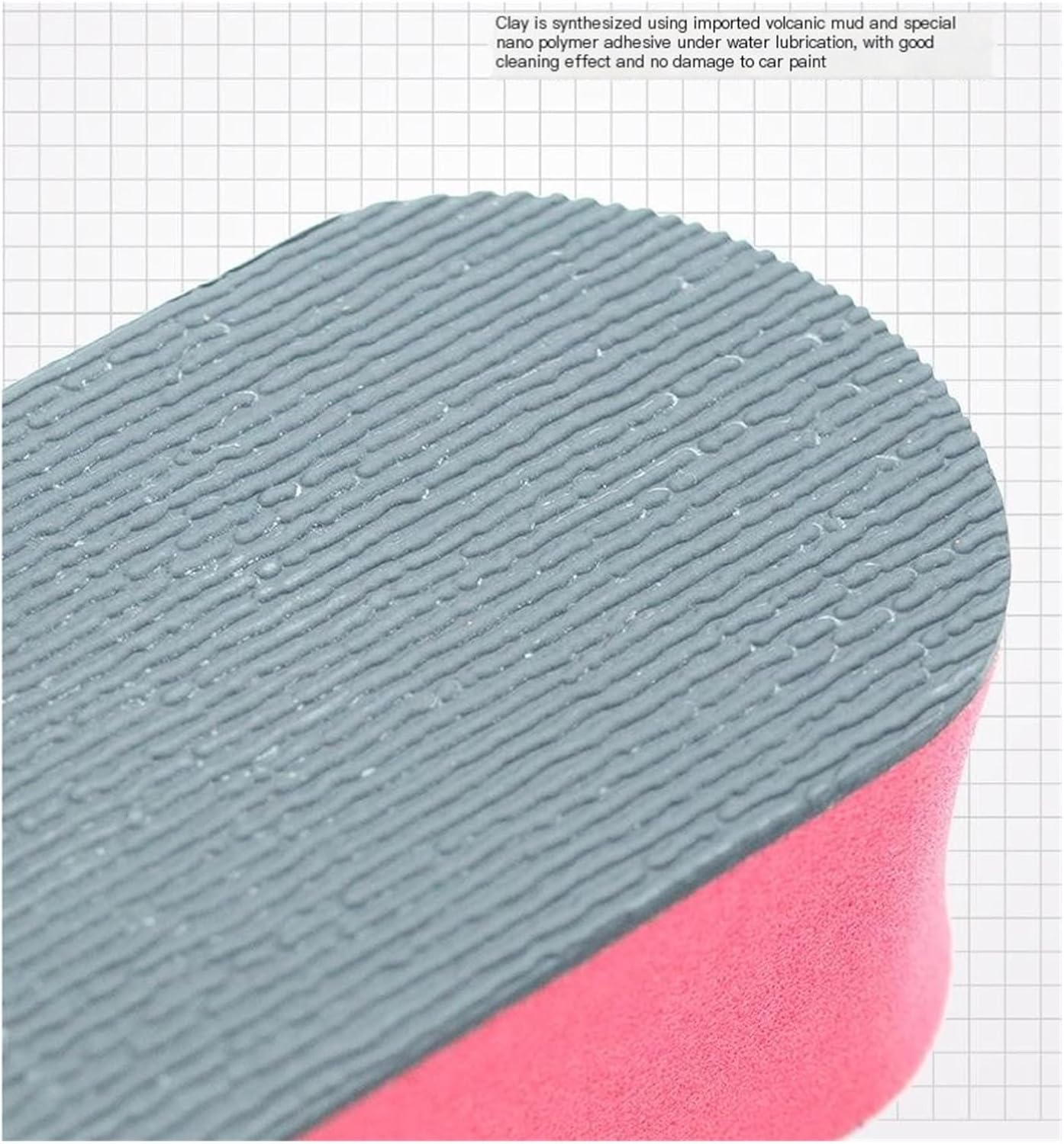 Car Clay Pad Detailing Sponge, 2-Pack Scrubber Block for Paint Decontamination, Polish and Clean Vehicles, Applicable to Auto Body, Tires, and Glass Surfaces