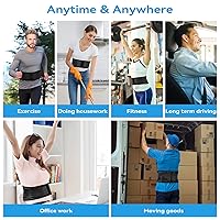 Vista 9 de Back Support with Magnet, Tourmaline Magnetic Back Braces for Lower Back Pain Relief, Self Heating & Soothing Waist Band, Lumbar Support Belt for