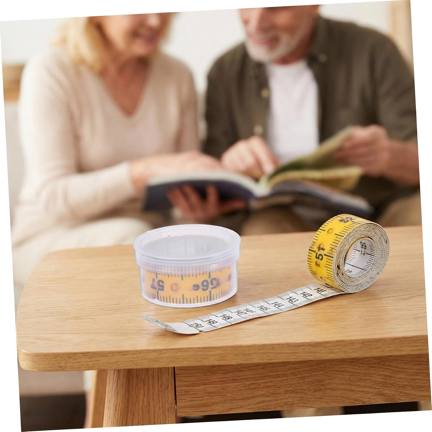 2 Pack Braille Measuring Tape, Soft Plastic Blind Tool 150cm