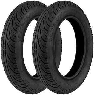 2 Pack 12x2.125 E-Bike Tire, Strong Grip Replacement Bicycle Tire for Kids Bikes & Electric Bicycles