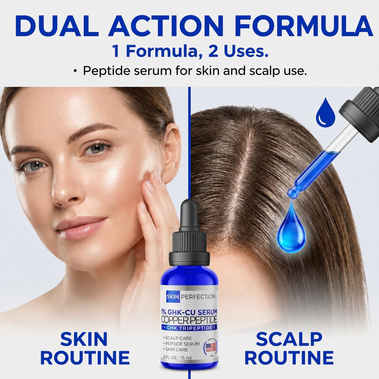 how to make ghk-cu serum Copper Peptide GHK-Cu DIY Make Your Own Face and Hair Serum Mix with Any Skincare Product, Skin Perfection 0.5 Fl Oz, 300 Drops : Buy Online at Best Price in KSA -