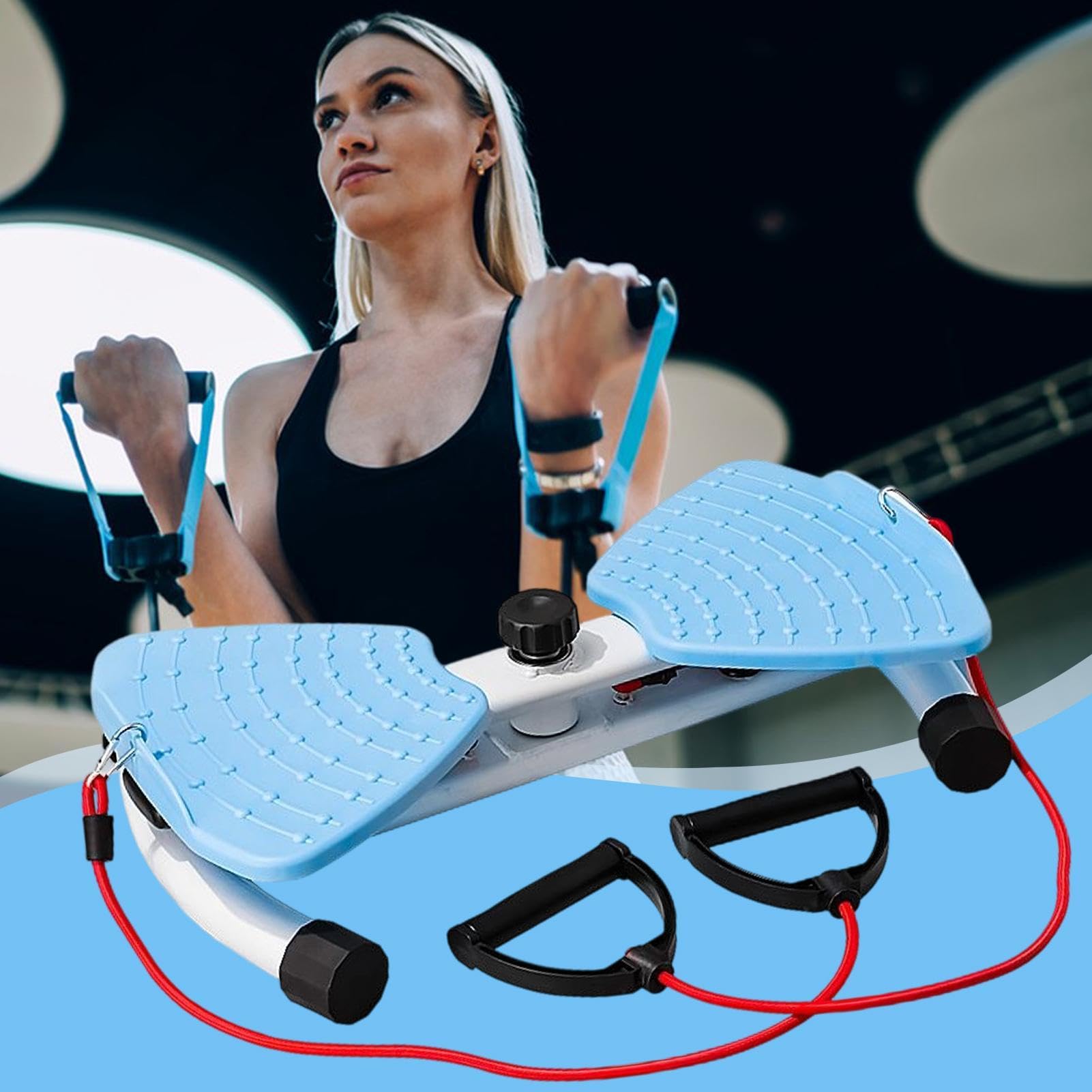 Pedana Twist Addominale Attrezzo di Allenamento Core con Fasce Elastiche | Tavola Di Torsione Per Il Core Per Uomini E Donne, Allenamento A Casa, Appartamento, Palestra E Fitness