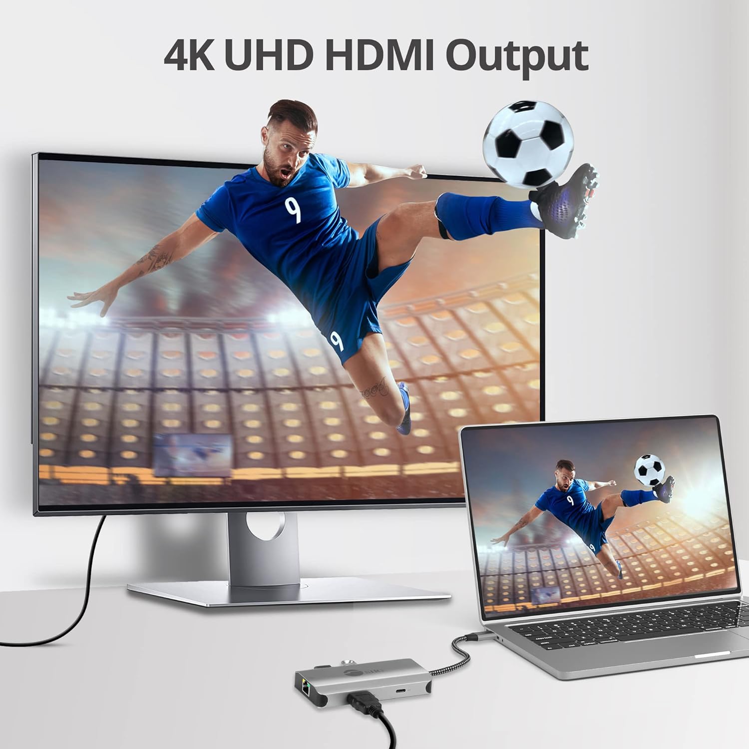 SIIG 5-in-1 USB C Hub, 4K 30Hz HDMI Output/Ethernet 1Gbps/ 2X USB-A 5Gbps/ PD 100W USB-C for MacBook, Windows(Intel/AMD/Snapdragon), Chromebooks and USB Devices (JU-H30L11-S1)