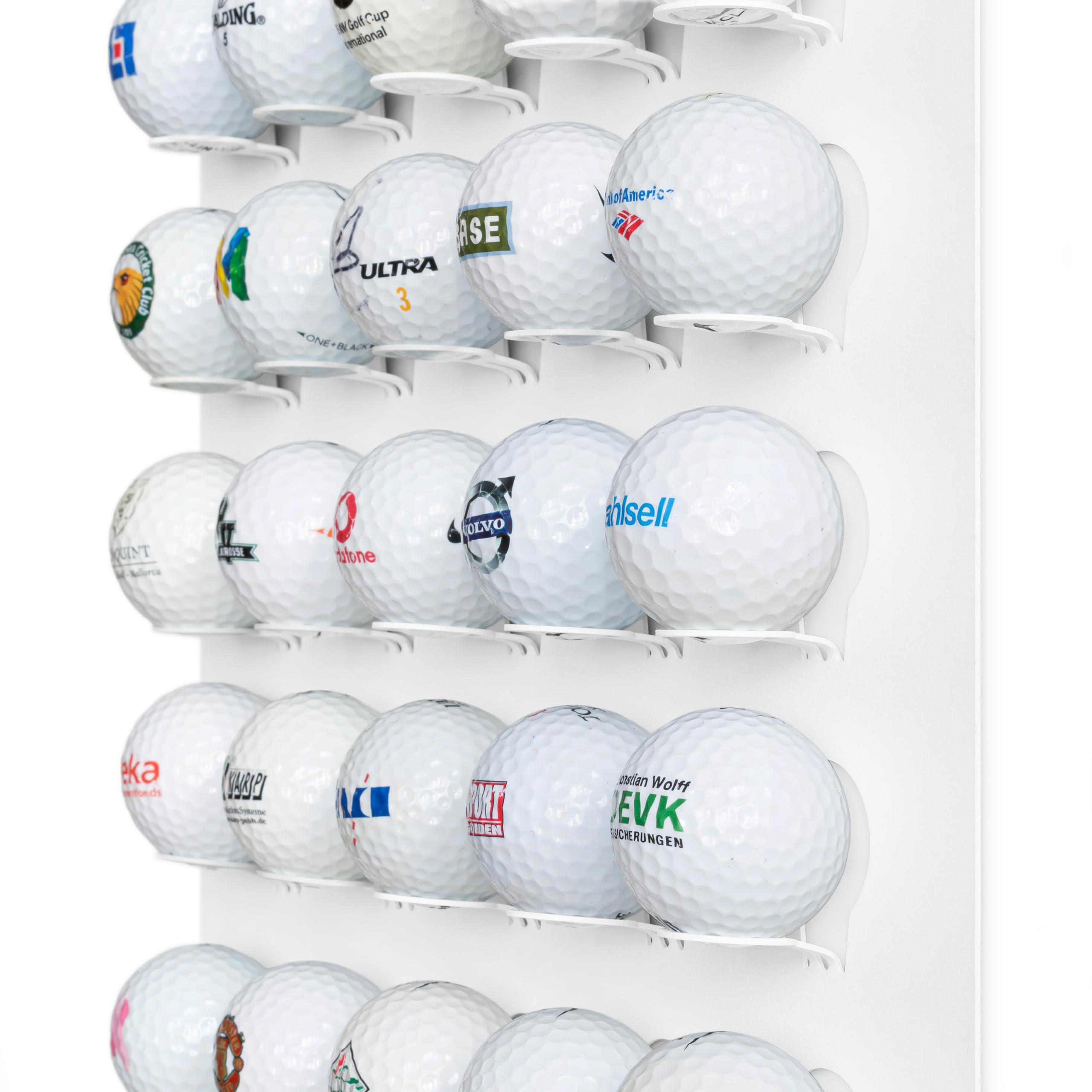 Espositore palline da golf | Supporto, mensola, organizzatore, display, accessori, mobili, vetrina da parete per palline da golf | Regalo per amici.