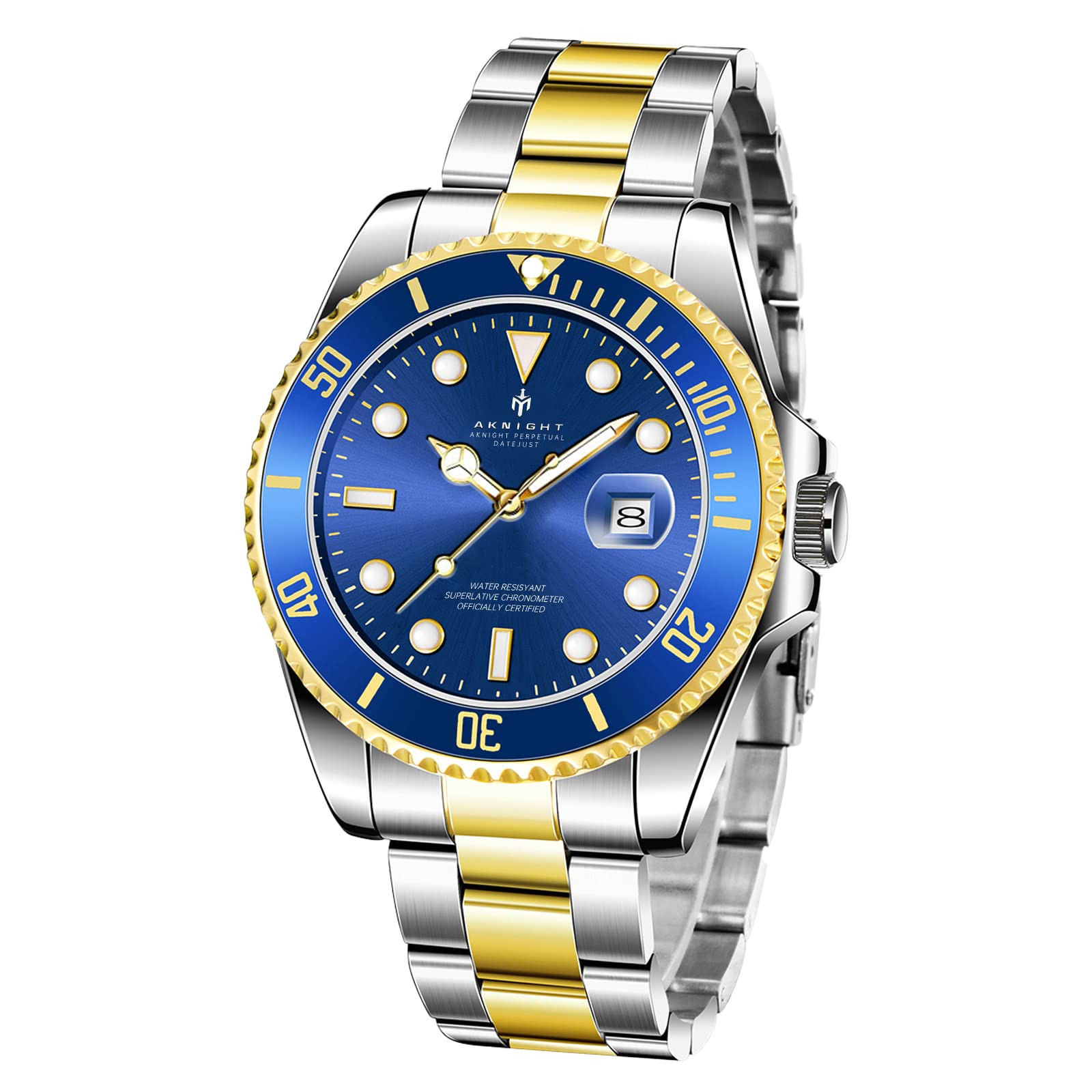BY BENYAR Mens Watches AKNIGHT Chronograph Analog Quartz Movement Silicone Strap Stylish Sports Designer Wrist Watch 30M Waterproof Elegant Gift for Men (B07ZR7H59K) Amazon Price History, Amazon Price Tracker