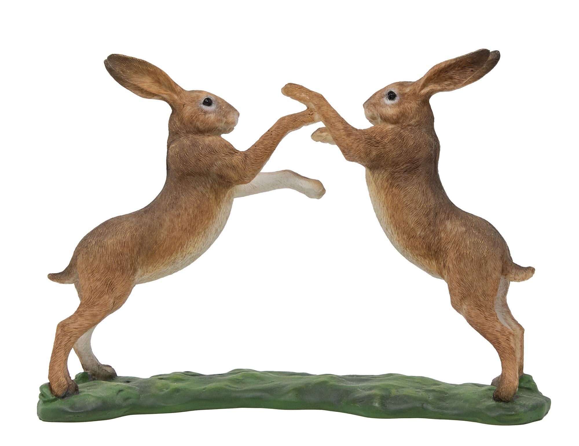 Boxing Hare Sculpture Hares Ornament Rabbit Figure Realistic Colour Figure NEW