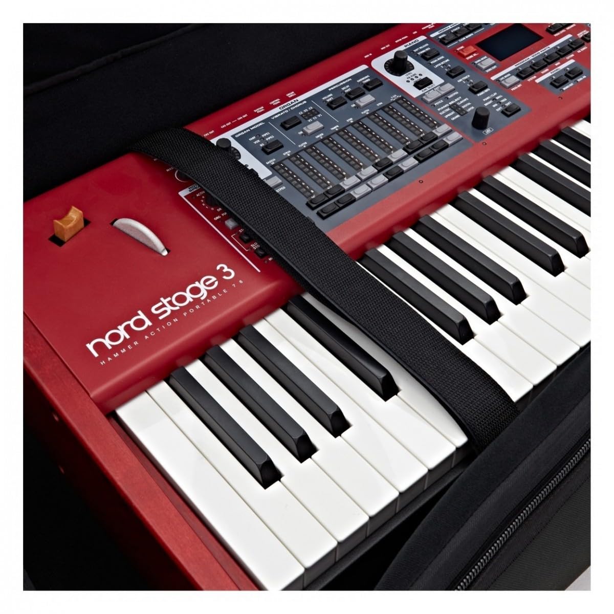 Leichter Tastaturkoffer mit Rädern 76 Tasten von Gear4music