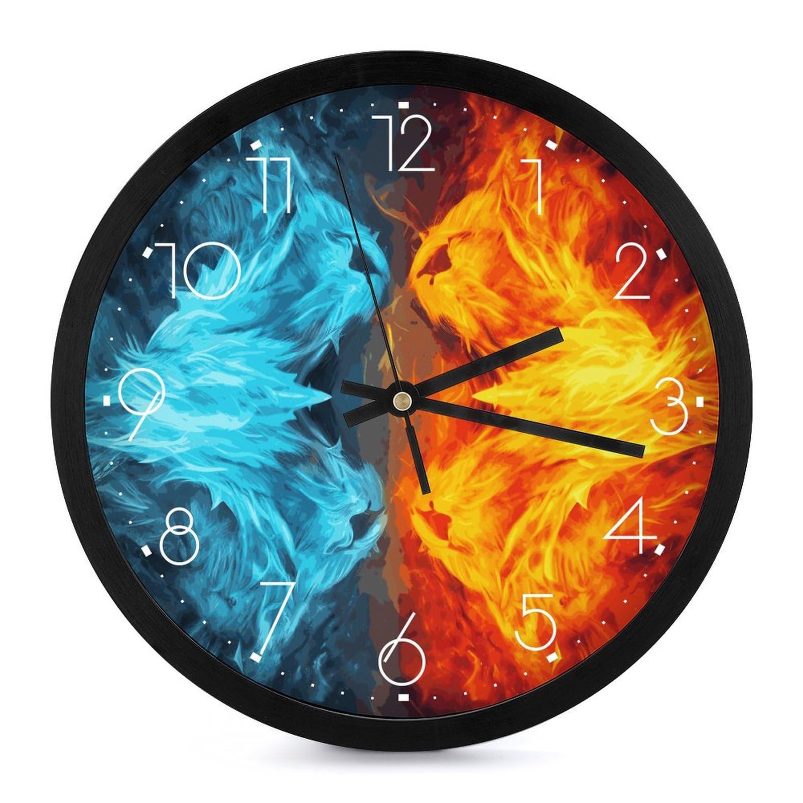 Horloge murale décorative ronde design moderne pour cuisine et maison