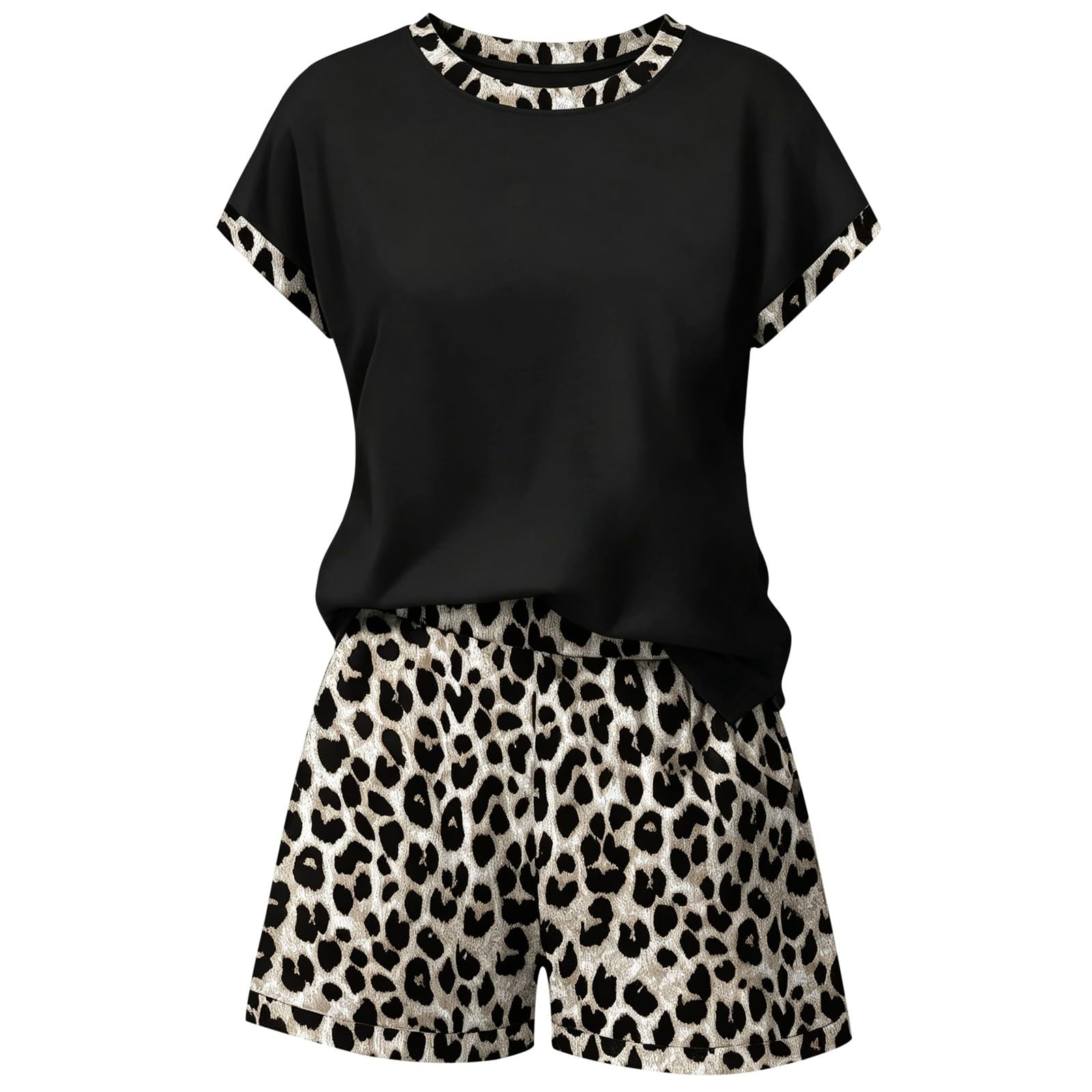 Generisch Conjunto de pantalones cortos de verano para mujer para un look diario elegante de composición elegante, versátil, portátil, acompañamiento ideal para primavera