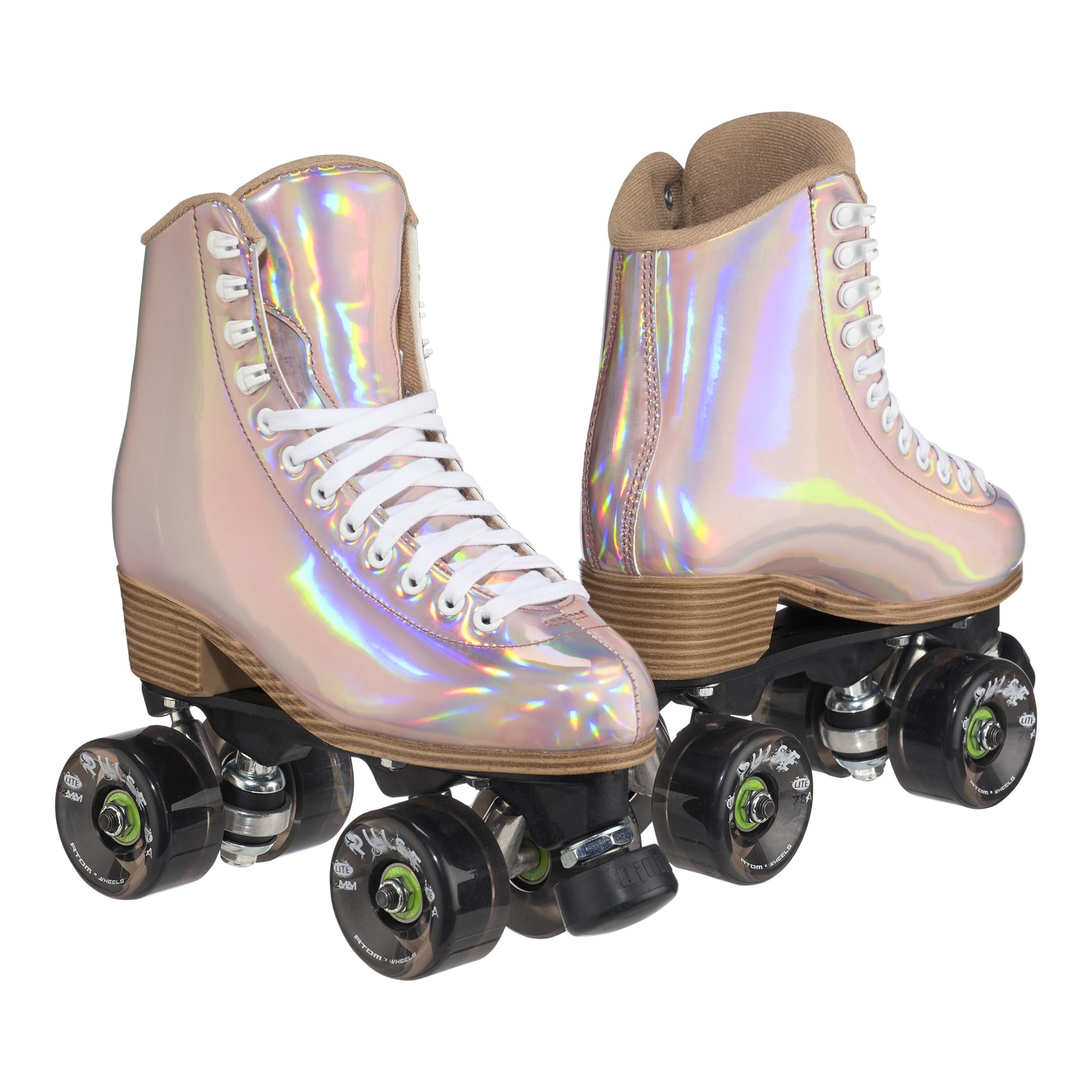 Jackson Ultima Evo Viper Nylon Outdoor Roller Skates, Women’s Size 7, Honey Gold with Black Pulse Lite Wheels
