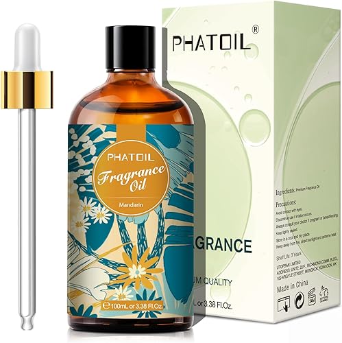 Miniatura 2 de Aceites de fragancia de mandarina de 3.38 onzas líquidas para aromaterapia, aceites esenciales para difusores para el hogar, perfectos para