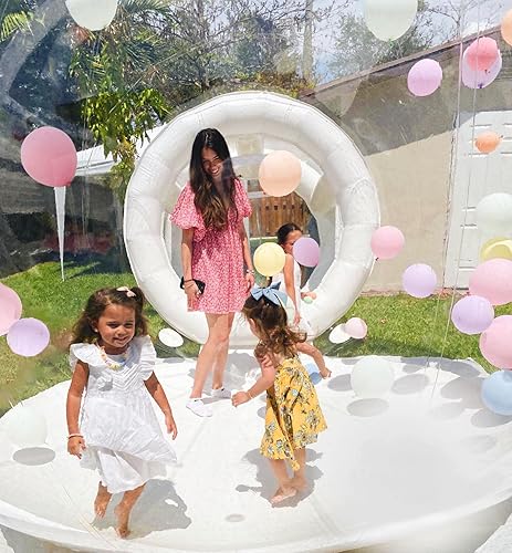 Miniatura 7 de GZYSINFLA Tienda de campaña de burbujas para niños y adultos, casa inflable de cúpula de burbujas de grado comercial de 8 pies, tienda de campaña de