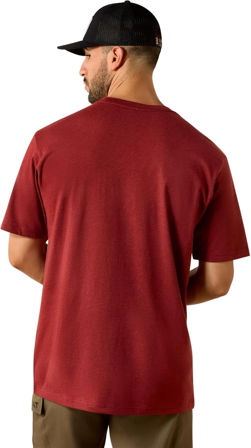 Ariat Mens Rebar Cotton Strong Standard Pocket T-Shirt - Image 2