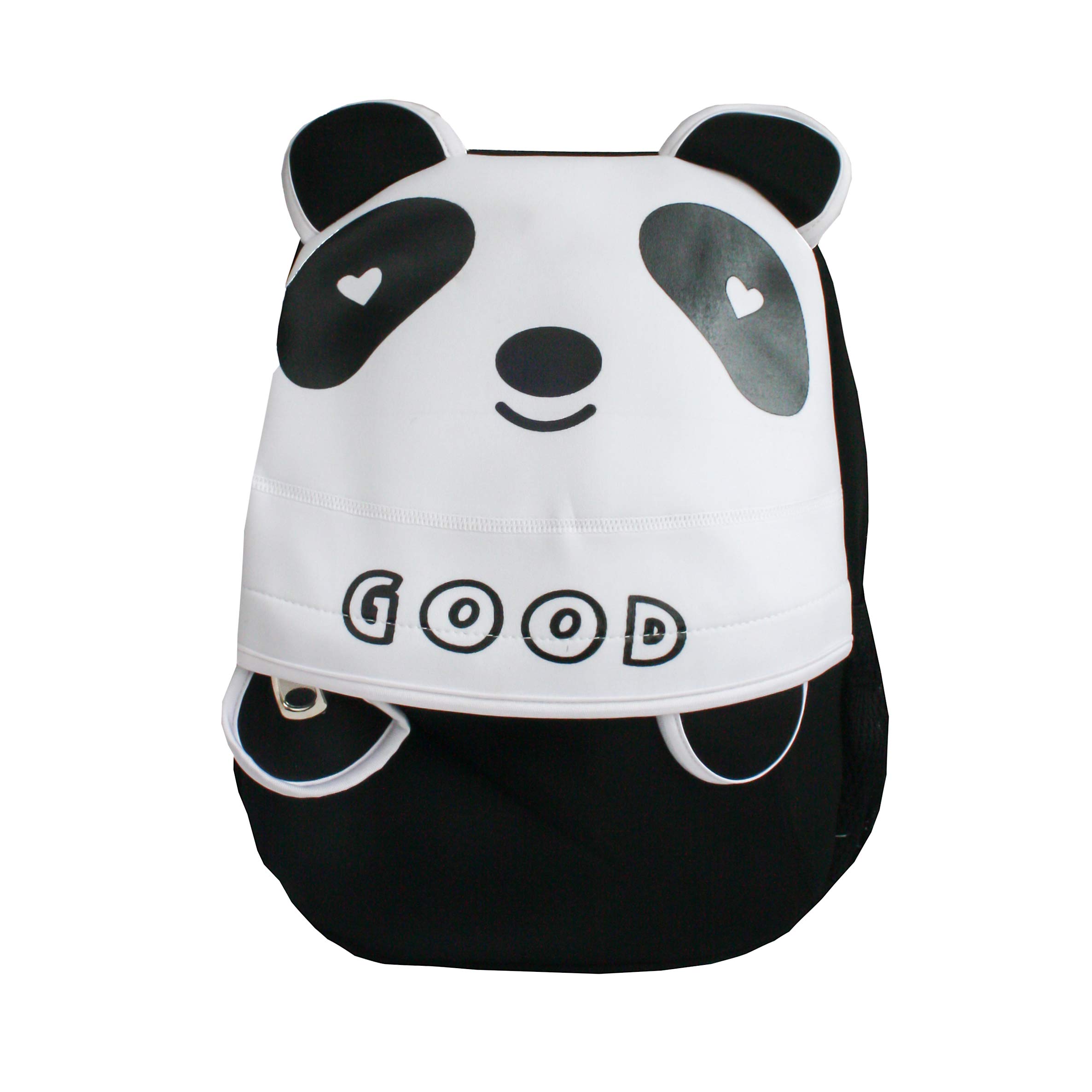 Emartbuy Panda - Black Kids Cute Smart Backpack Rucksack School Nursery Travel Bag - Panda Black
