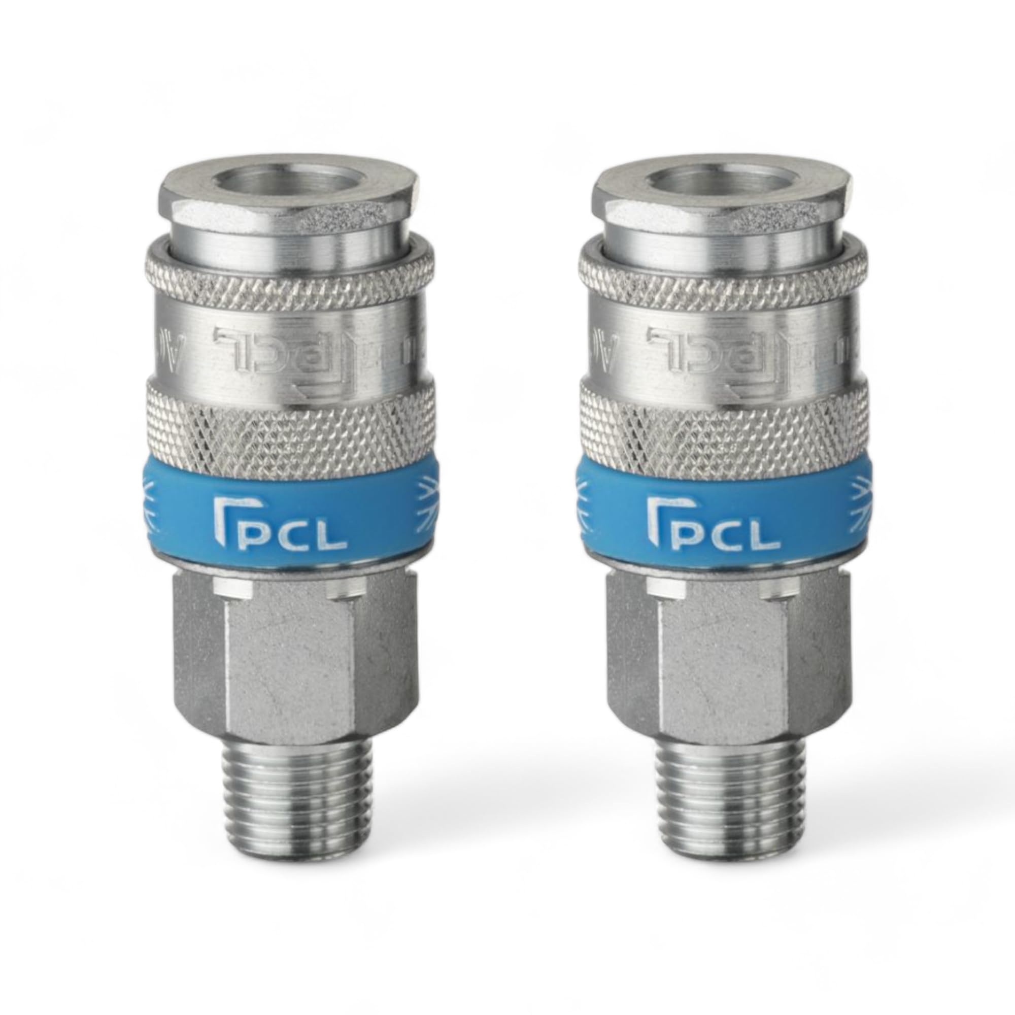 x2 Genuine PCL Air Line XF Euro Range Male Coupling 1/4 Fitting Connector