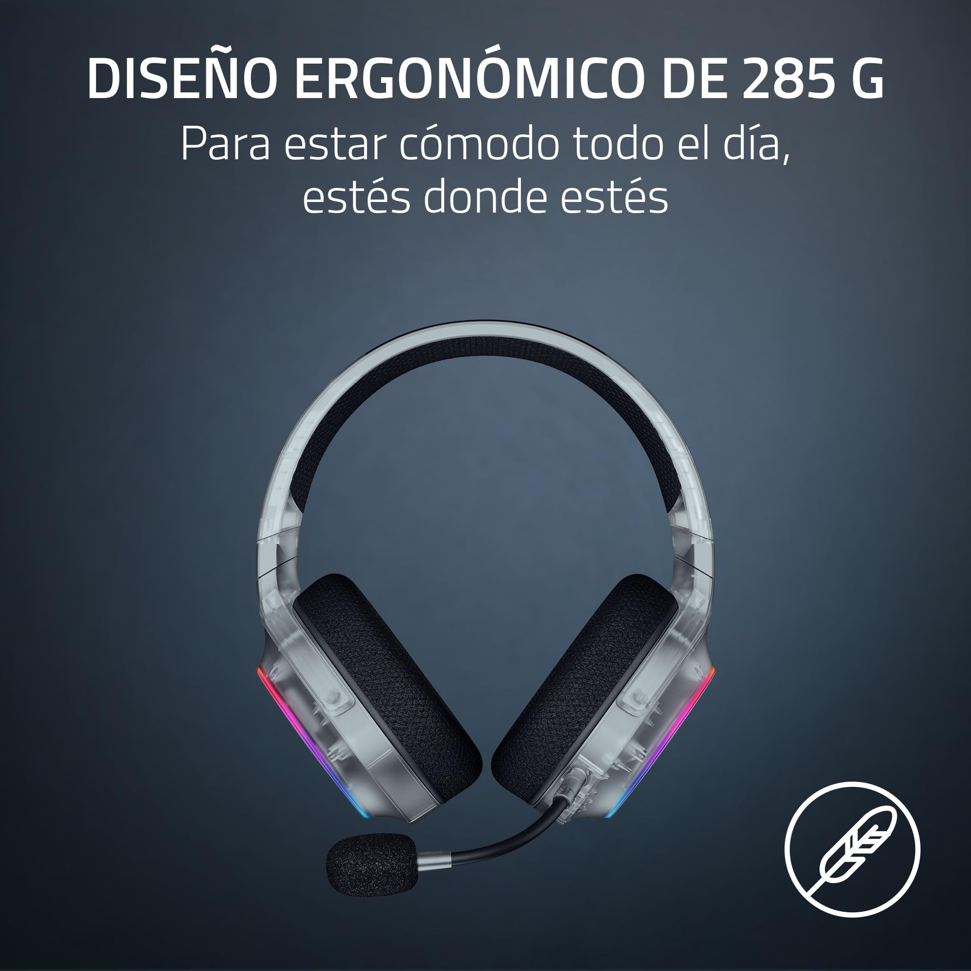 Razer Barracuda X Chroma Phantom White - Auriculares inalámbricos para Juegos multiplataforma - 285 g - Triforce de 40mm - Dual Wireless HyperSpeed y Bluetooth - Chroma RGB | Edición Phantom White