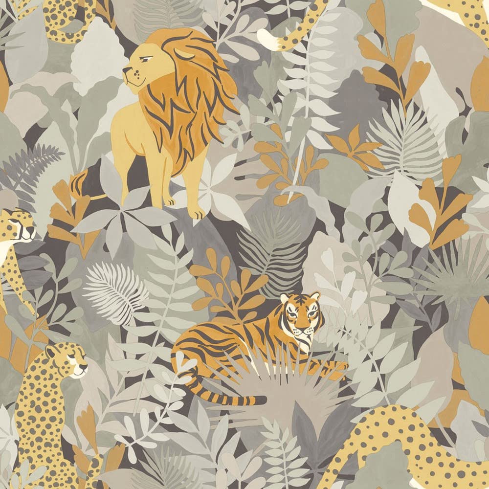 Holden Décor Animal Kingdom Neutral Children's Wallpaper from B&Q