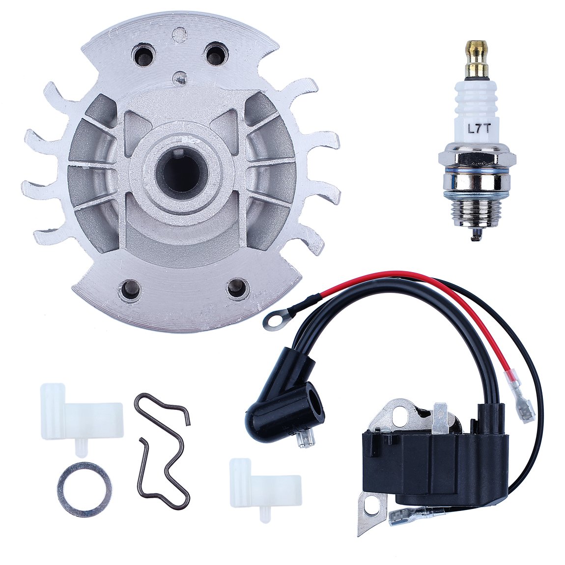 Rueda de Encendido Rueda de Encendido Pawl Kit para STIHL 017 018 MS170 MS180 MS 170 180 Motosierra con Repuesto de bujía