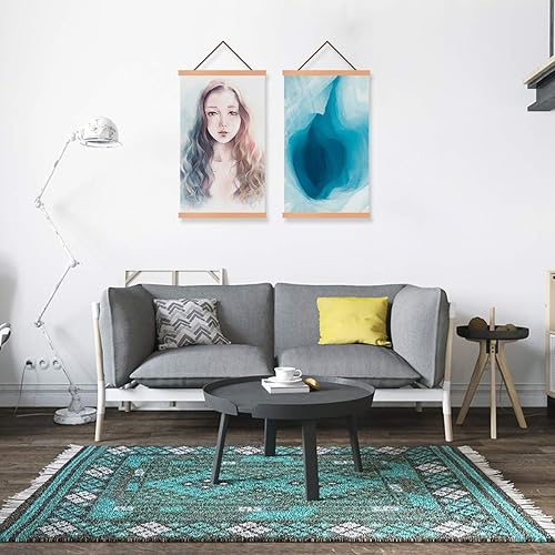 Miniatura 6 de RADEZON - Marco de póster, luz magnética, marco de madera colgante para foto, obra de arte, lienzo, impresión de arte para colgar en la pared