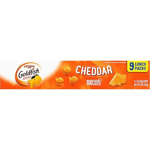 Miniatura 30 de Goldfish Flavor Blasted Xtra Cheddar - Galletas saladas con sabor extra de queso cheddar, bandeja de 9 paquetes de 0.9oz