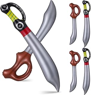 Gadpiparty 6 Pcs Inflatable Pirate Swords Inflated Swords Inflated Knife Costume Accessories Cosplay Props for Kids