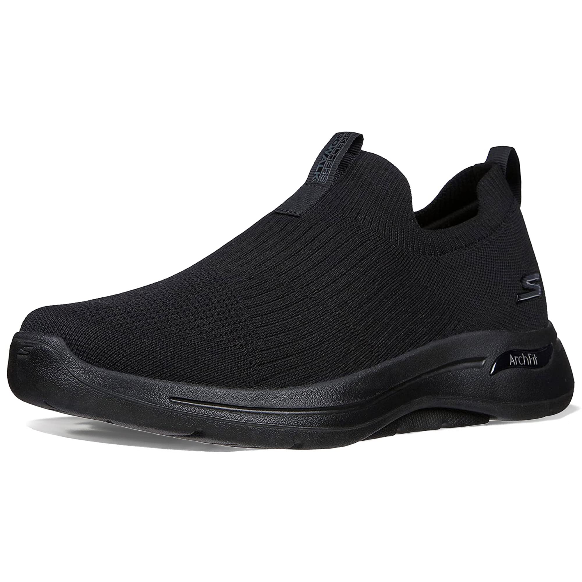 Skechers Men's Go Walk Arch Fit Iconic Walking Shoe,Black Textile/Trim,9 UK