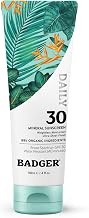 Badger Mineral Daily Sunscreen SPF 30, Zinc Oxide, No White Cast, 4 fl oz