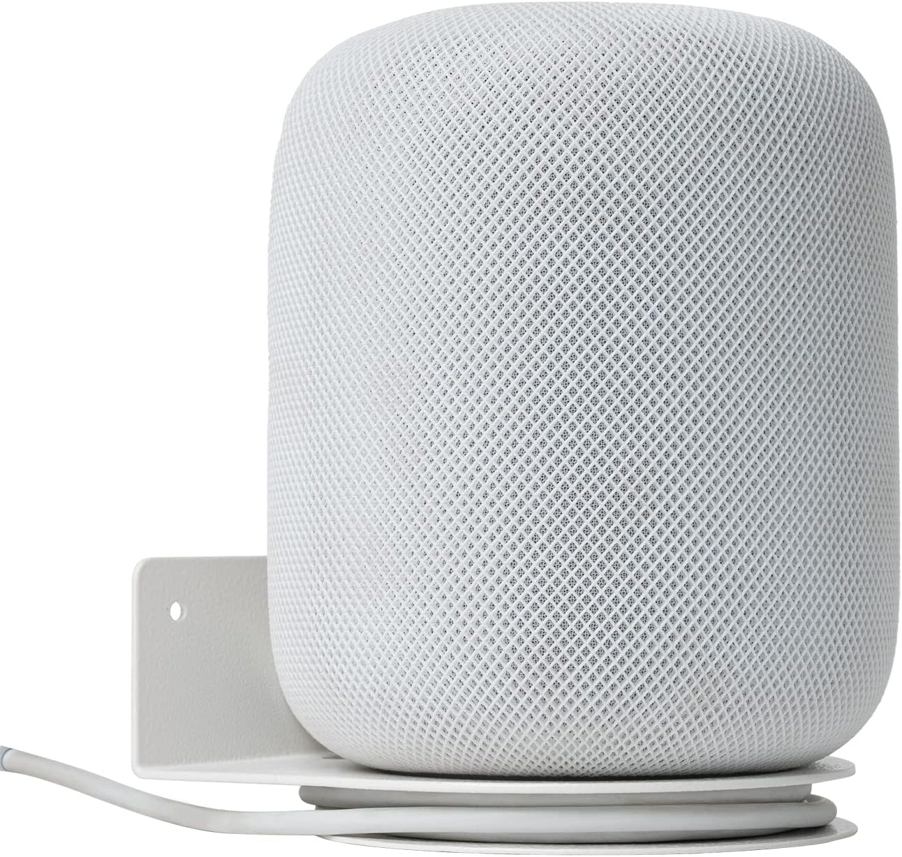 shinar Soporte de pared de metal compatible con Homepod 2, soporte compatible con Homepod 2, gestión de cables integrada máx. 12 kg (paquete de 2, blanco)