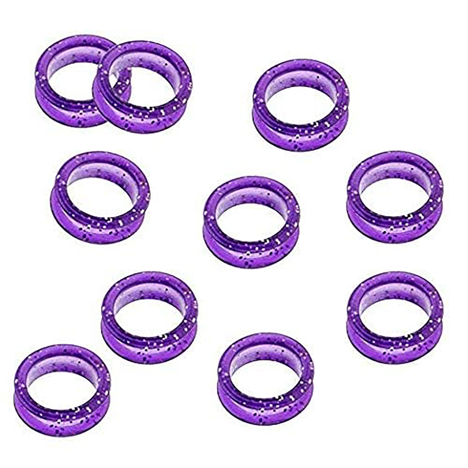 Silicone Scissors Finger 10Pcs Barber Hair Scissors Finger Rings Silicone Enhanced Comfort Hair Grooming Shears Thumb Insert Finger Rings Grip for Pet Shears