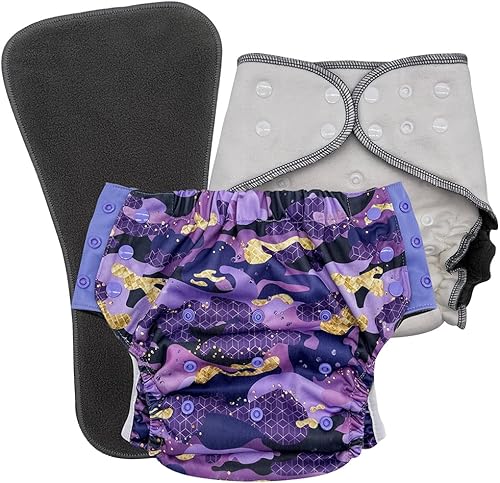 Miniatura 10 de Calzoncillos protectores para niños con necesidades especiales: juego de pañales de tela nocturna para incontinencia y enuresis de la cama, edad de