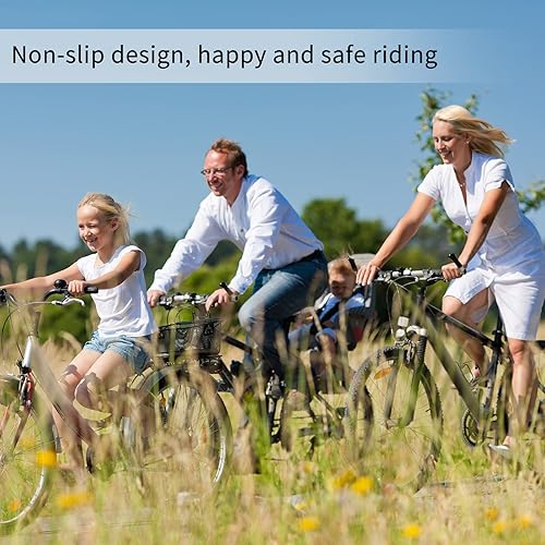 Miniatura 7 de 4 pares de manillares de bicicleta de montaña de goma antideslizante con 2 pares de serpentinas para bicicleta de montaña, bicicletas de ciudad,