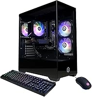 CyberPowerPC Gamer Master GMA3100A Gaming PC - Ryzen 5 5500, Radeon RX 6400 4GB, 16GB DDR4 RAM, 500GB SSD, WiFi, Win 11