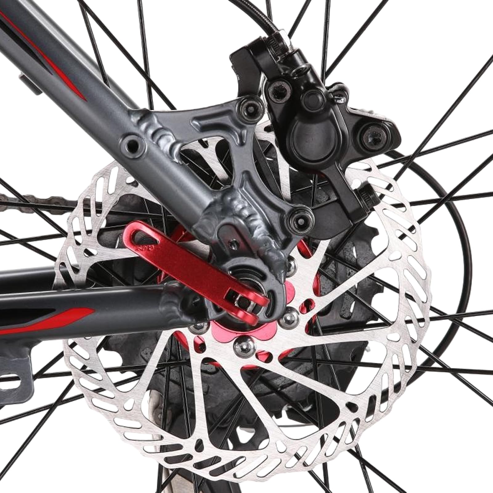 Rotore Disco Freno Bici 160mm/180mm/203mm Disco Freno Bici in Acciaio Inossidabile con 6 Viti per Bici da Strada BMX MTB (Argento, 160mm)