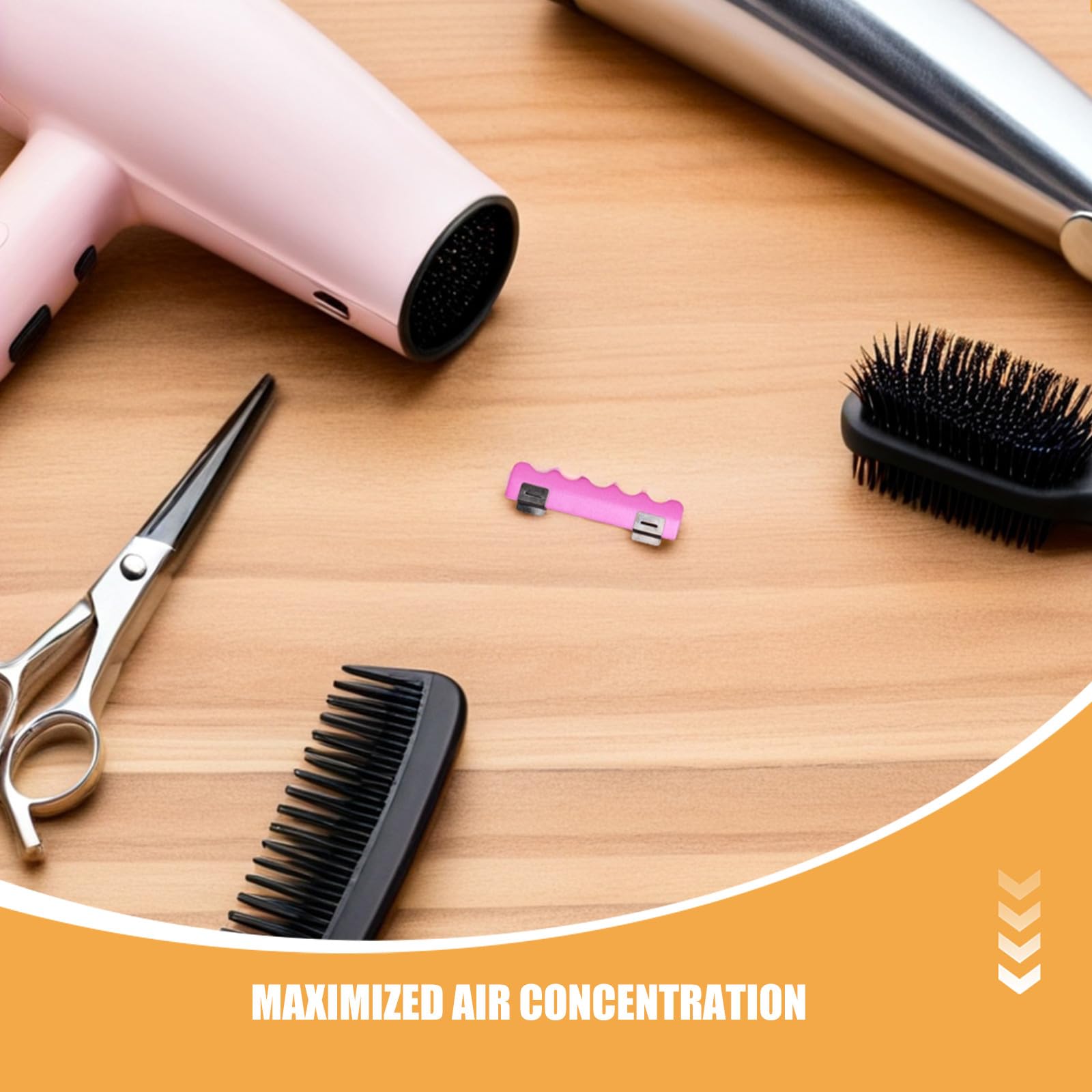 2 pezzi di concentratore per asciugacapelli: accessori per pettine concentratore per asciugacapelli - ugello per lo styling stretto con clip per uso in salone e a casa