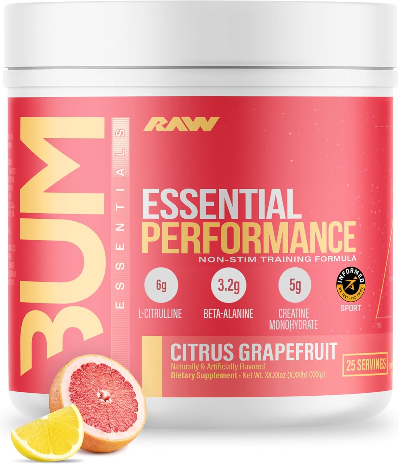 RAW Essential Performance Non-Stim Pre-Workout... RAW Essential Performance Non-Stim Pre-Workout...