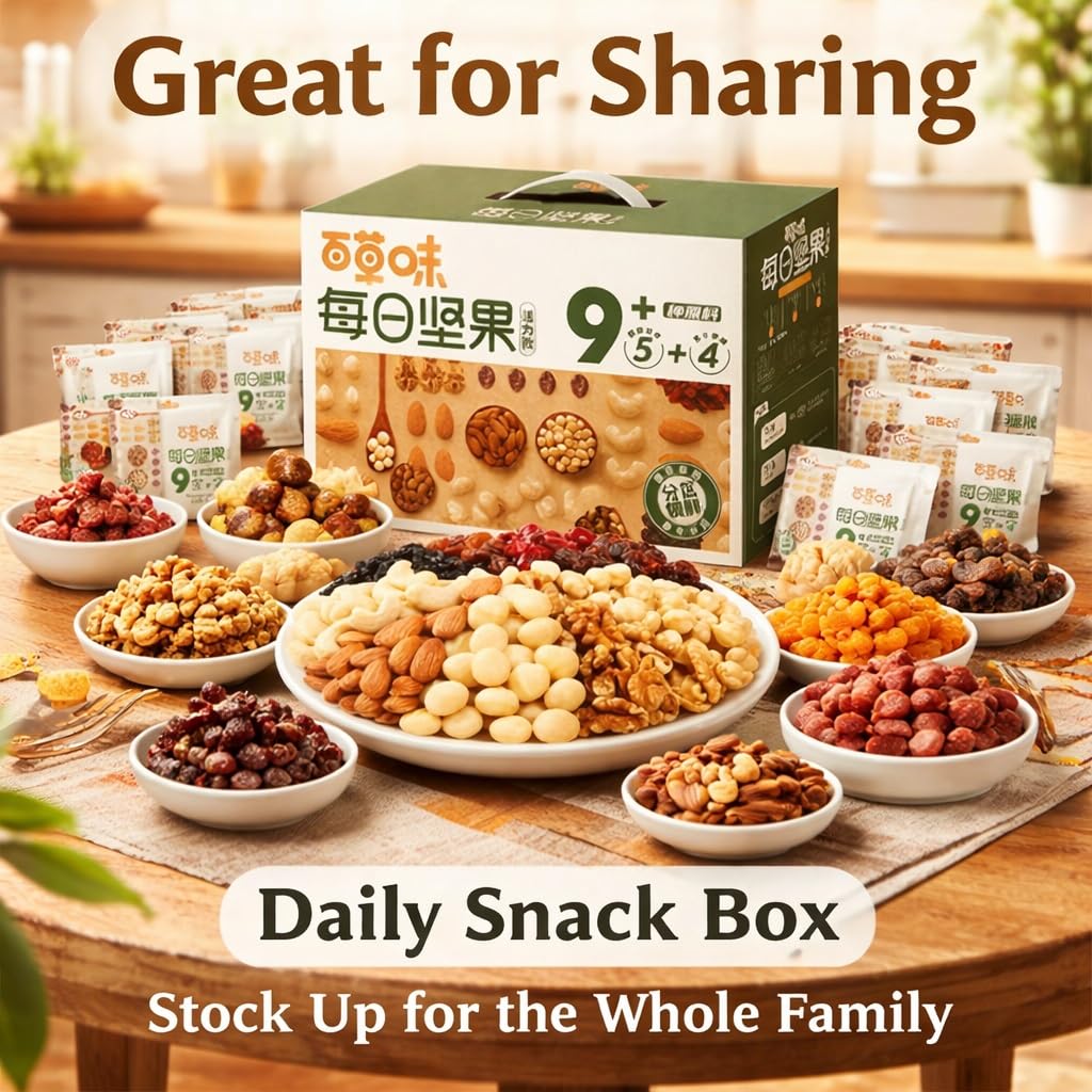 Merienda Diaria Pura De Frutos Secos Y Frutas Secas, 30 Paquetes Individuales (750 G), Divididos For Brindar Frescura, Energía Saludable For Llevar, Sin Azúcar Agregada