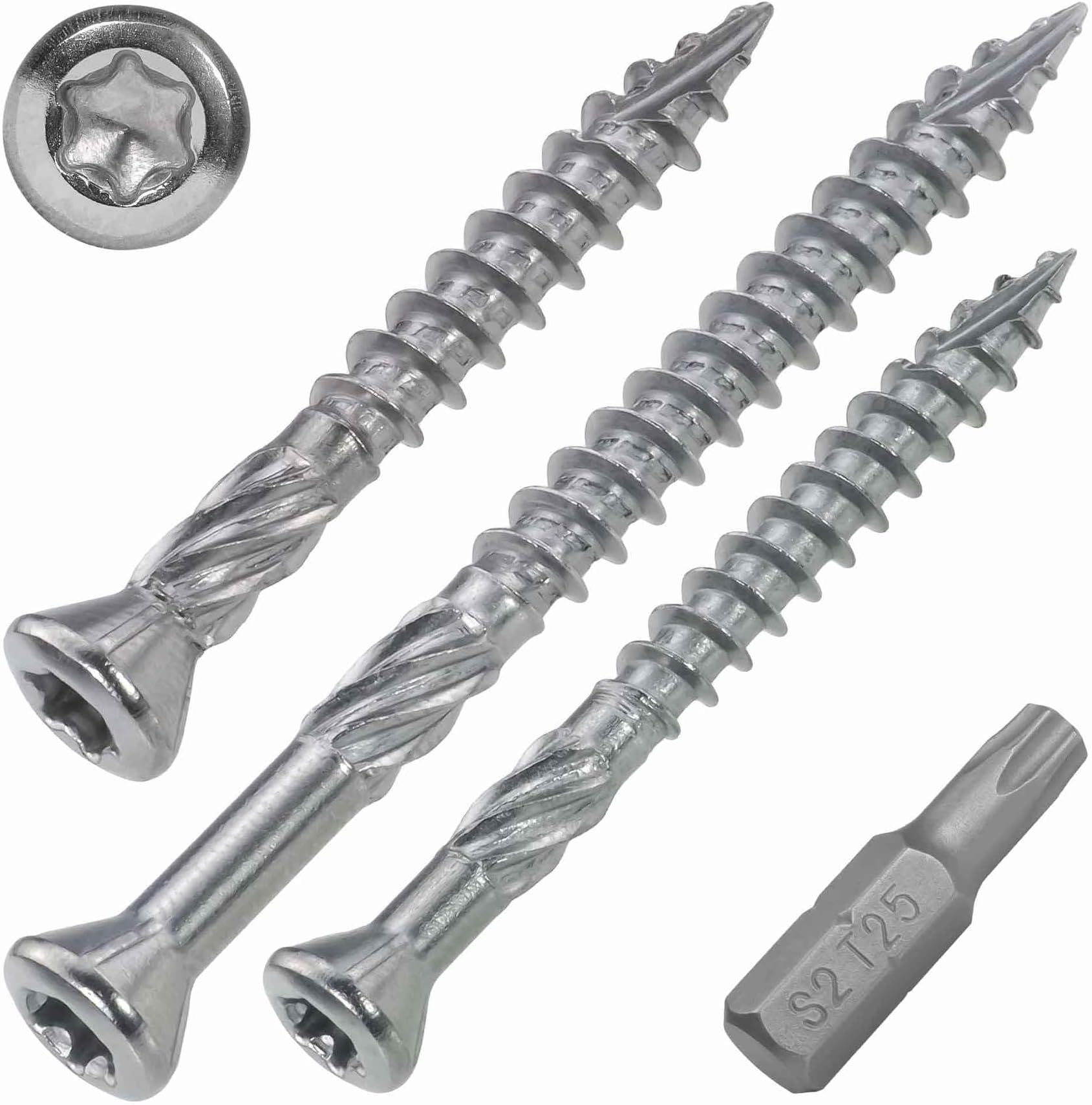 Tornillo Para Terraza Acero Inoxidable 316 Cartón X 700 Unidades De 4.76 Cm GENERICO