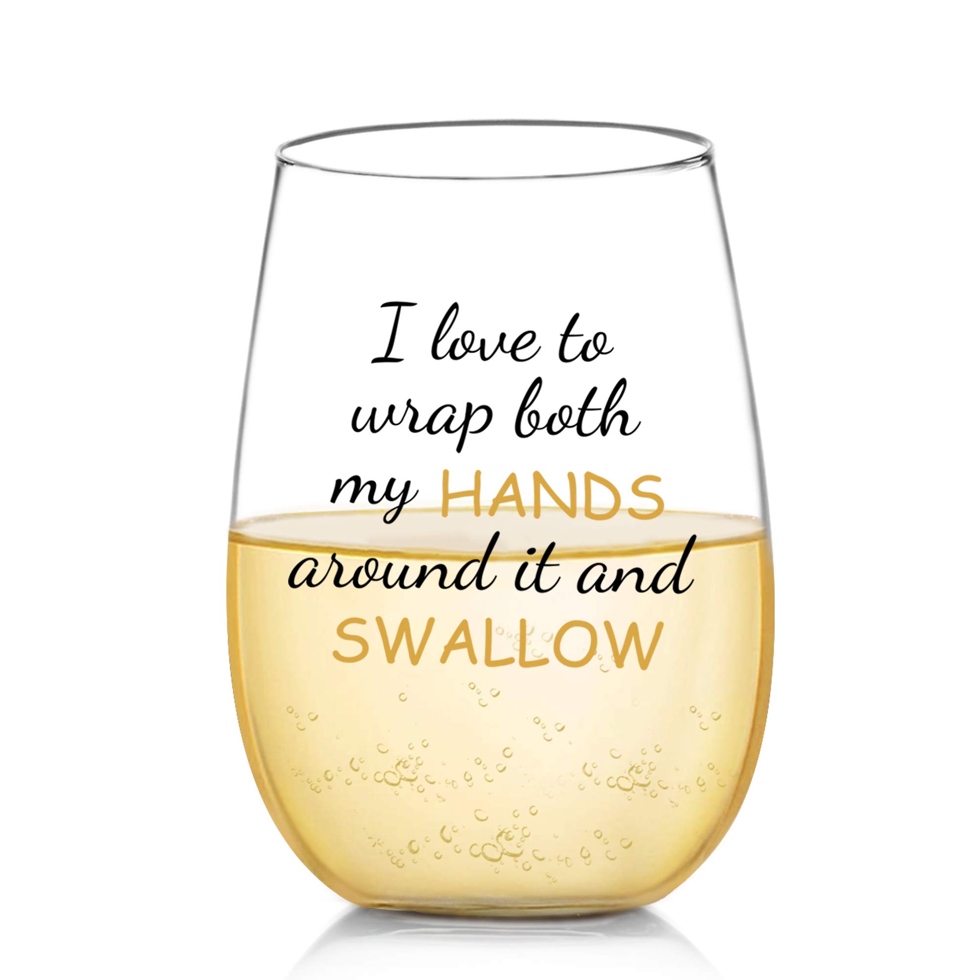 Funny Stemless Wine Glass