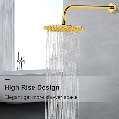 Vista 36 de NearMoon Brazo de ducha, brazo de extensión extra con brida, tubo extensor de cabezal de ducha montado en la pared de acero inoxidable