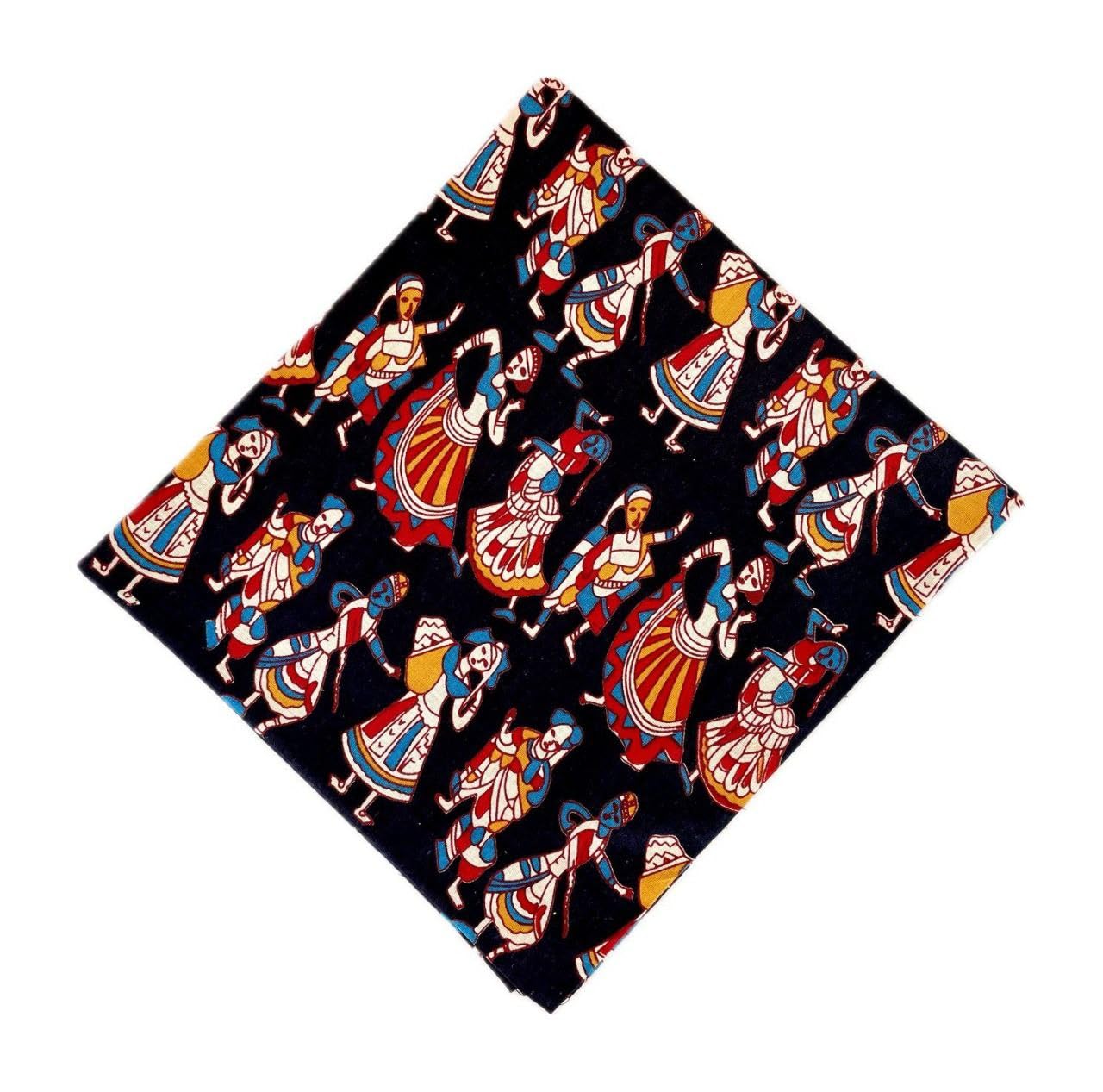 Pure Cotton Printed Blouse Piece 1 METRE BLO_Dancing.Doll_BLK-image-34