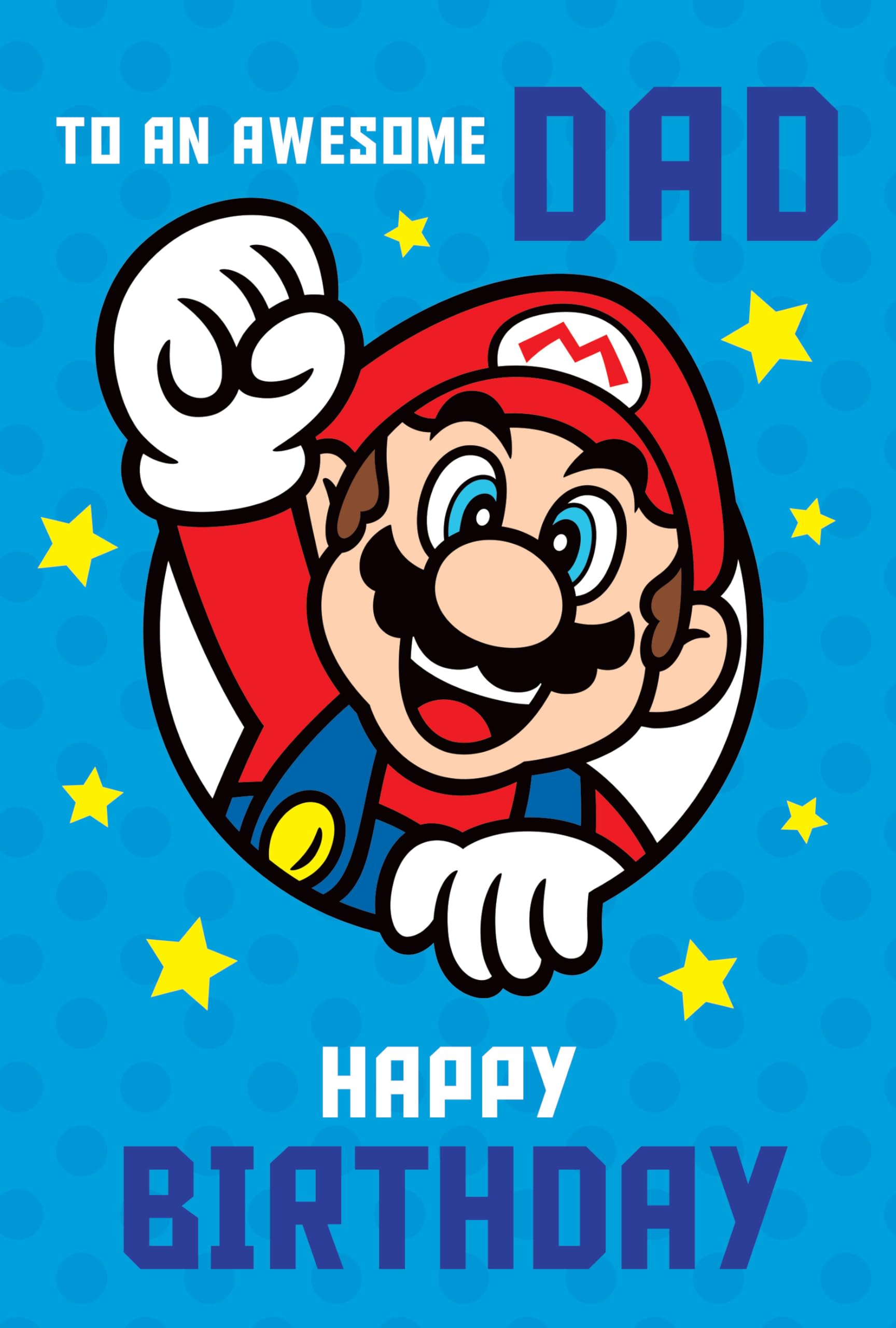 SUPER MARIO DAD BIRTHDAY CARD