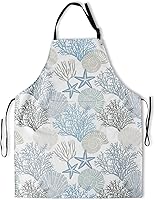 Vista 36 de Giwawa Delantal unisex para adultos, impermeable, resistente a las manchas, delantal de cocina con 2 bolsillos para BBQ, parrilla y pintura