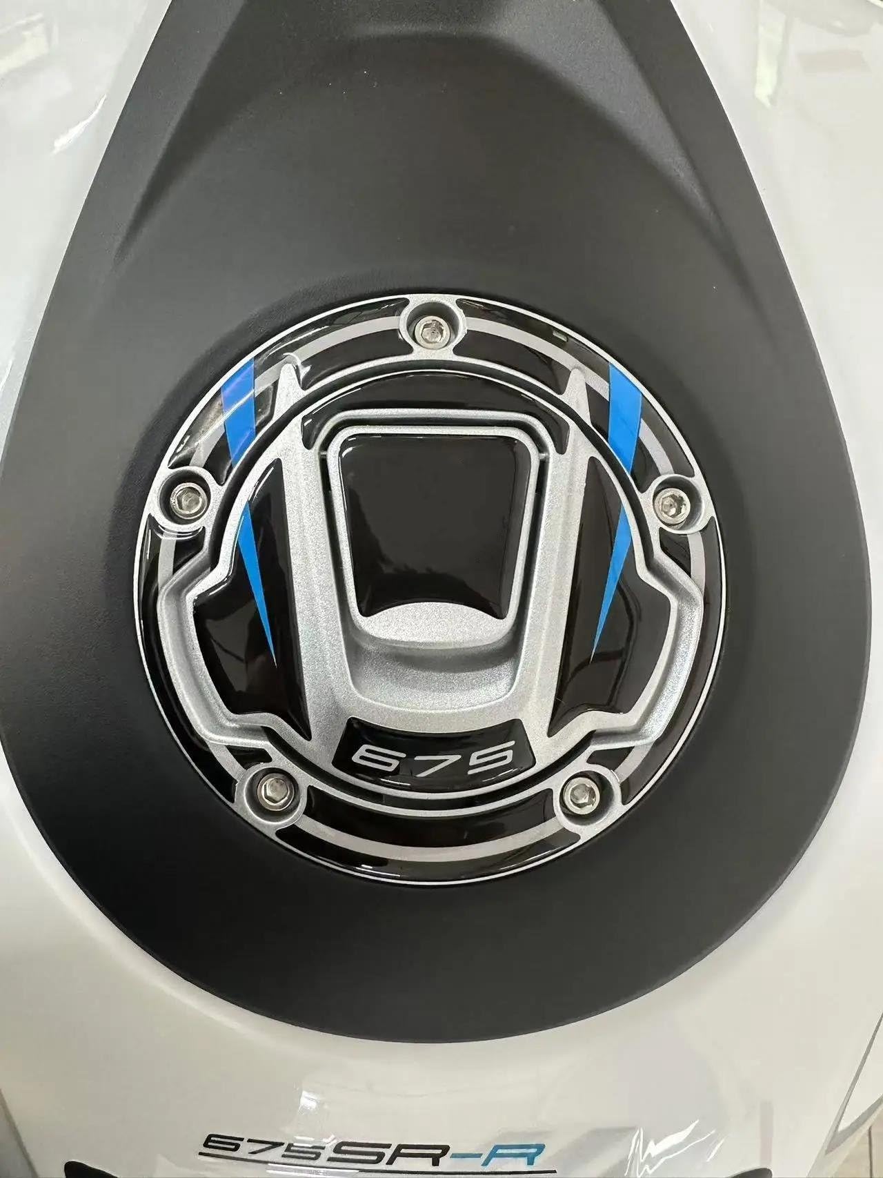Accessori Moto Adesivo Rilievo del Serbatoio del Carburante Protezione Trazione Decal per CF Moto 675SRR 675 SR-R 675 SR 675sr-r(Style 5)