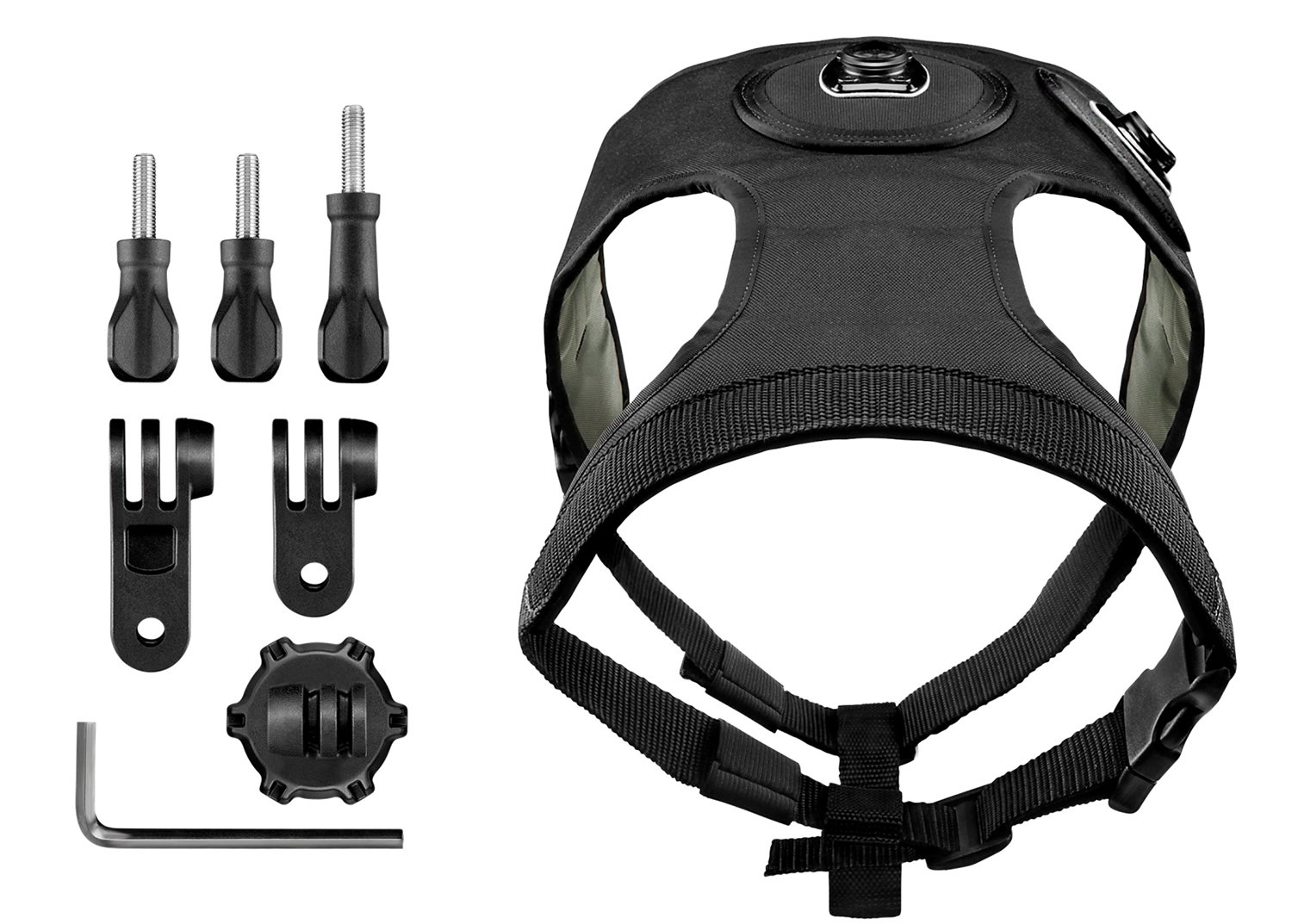 Garmin Virb X Harnais Court pour Chien Noir