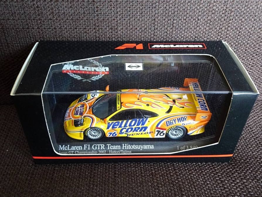 ★希少【ミニチャンプス】1/43 マクラーレンf1　GTR  イエローコーン Amazon | ミニチャンプス1/43 マクラーレンf1 GTR イエロー