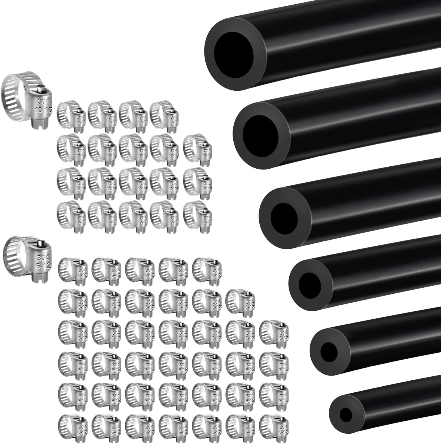 Ucreative 10FT ID 3/8" (10mm) High Temperature Silicone Vacuum Tubing Hose 130PSI Max Pressure Black In Kenya | Vacuum - Foto 7