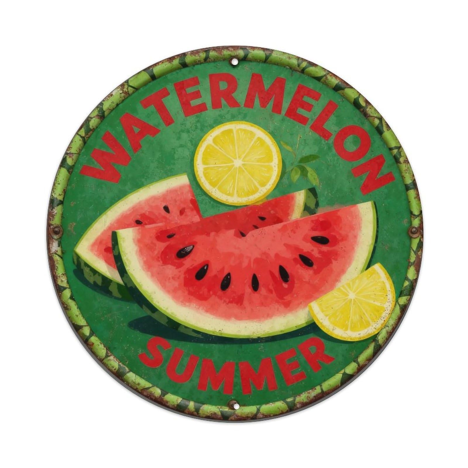Watermelon Summer Metal Tin Sign Plaque