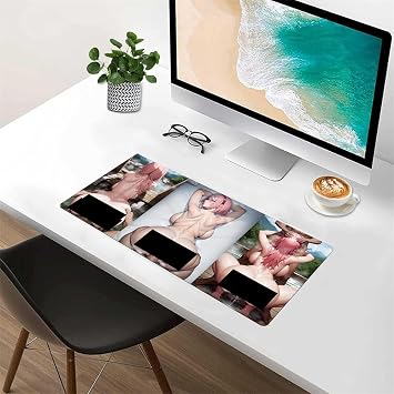 Gaming Mouse Pad Sexy Anime,XXL Large Mouse Pad,Desk Mat with Non Slip Rubber Base,Desk Mat for Keyboard and Mouse Sexy Butt Breasts Chest 27.55x12 inche