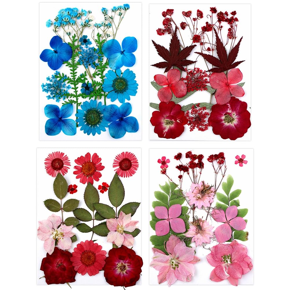Dried Pressed Flowers for Resin Molds,Real Natural Pressed Flowers for DIY Art Crafts,Candle Making, Nails Décor,Soap Making, Phone Case Plant Specimens for DIY Crafts Scrapbooking Style 9